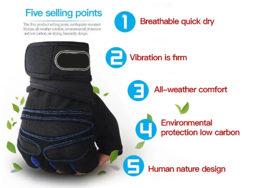 NNEOBA Unisex Gym Gloves with Wrist Support-1