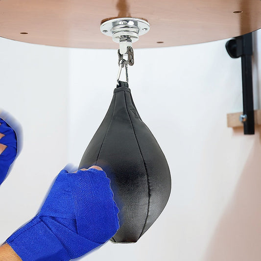 NNEDSZ Boxing Speed Bag PU Leather MMA Punching Focus Bag Muay Thai Training Speed-1